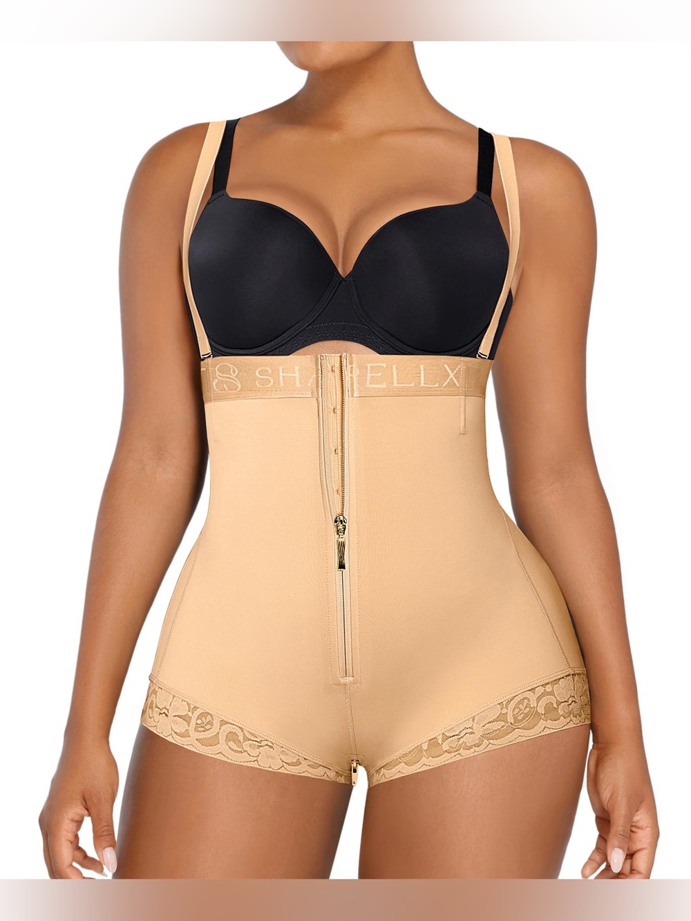 SHAPELLX Women’s Faja Colombianas Shapewear Tummy Control Butt Lifting Open Bust